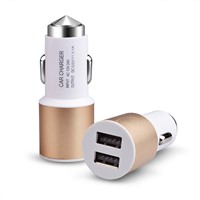 12v-24v USB Rohs Car Charger Cell Phone Safety Hammer Car Charger for Sale