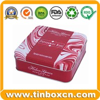 Tin Box, Tin Can, Square Tin Box (BR331)