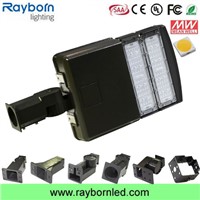 6500k Daylight Motion Sensor Parking Lot LED Shoebox Lighting 100W