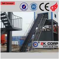 Large Angle Belt Conveyor for Building Materials