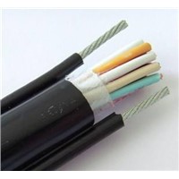 Round Crane Control Cable with Supporting Steel Wires