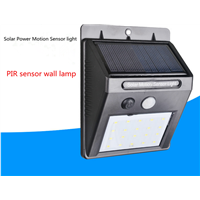 20 LED Solar Power Motion Sensor Garden Security Lamp IP65 Waterproof Protection Level Solar Powered Wall Light