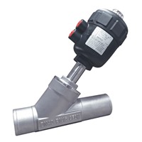 Welded Ends Pneumatic Angle Seat Valve with PPS Actuator