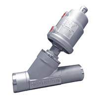 Welded Pneumatic Angle Seat Valve with Stainless Steel Actuator