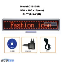 High Quality USB Rechargeable P4.0 LED Message Sign Board