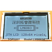 128X64 Graphic LCD Module Cog Type LCD Display (LM6063) Ultra High Contrast