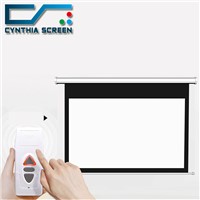 Cynthia High Gain Electric Screen Projector Movie Theater Automatic Roll Down Wireless Control Motorised Screens
