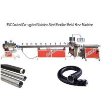 PVC Coated Metal Corrugated Tube Extrusion Line for Electric Wire