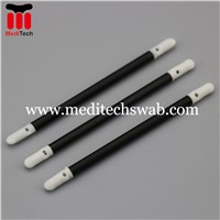 DOUBLE TIPPED FOAM SWABS with BLACK PLASTIC HANDLE