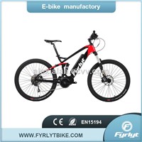 27.5 Full Suspension Mountain E-Bike 250W Bafang MID Drive Motor Electric Mountain Bike