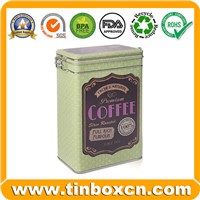 Sell Coffee Tin Box with Airtight Lid & Metal Mechanism, Coffee Tin Can (BR1358)