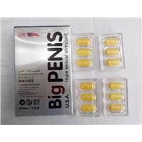 USA Big Penis 12 Pills/ Box Yellow Sex Pills Longer Harder Penis Enlargement