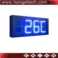 6 Inches Digit Outdoor Time &amp;amp; Temperature LED Display Clock
