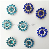 2017 New & Heat Loose Swaro Crystals Flower Claw Setting Sew on Glass Beads (TP-Sapphire Round)