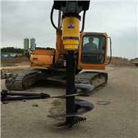 Hydraulic Auger Motor Drives Earth Auegr Drill Cradle Mounting Attachment for Excavator Skid Steer Loader Telehandler