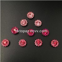 2017 New & Top Quality 7mm Crystal Flower Claw Setting Glass Beads Sew on Strass Band