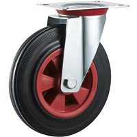 Industrial Caster Wheel Swivel 5 Rubber Plastic Hardware Roller Bearing Wheels