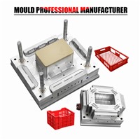 High Quality Injection Molding Plastic Crate Mold with Bronze Insert Plastic Injection Mold