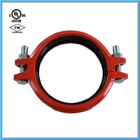 Ductile Iron Grooved Angle Pad Rigid Coupling FM/UL Approved