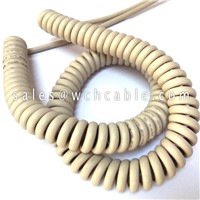 LSZH Compliant Spring Spiral Cable UL20841, UL20820, UL20806