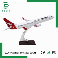 Boeing 737 Qantas Airlines Scale Model Plane 1/125 for Christmas Gift