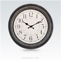 16 Inch European Style Home Decorative Plastic Wall Clock