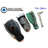 Wholesale Top Quality Mercedes Benz Silver Smart Key MB Chrome Remote Entry 433mhz Euro