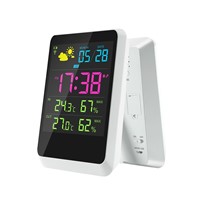Professional Large LCD Digital Type & ABS Material Weather Station, 433mhz Wireless Weather Station