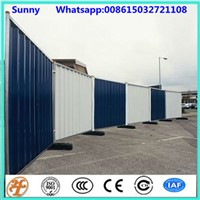 2x2.1m Construction Site Portable Temporart Steel Hoarding Fence Panel