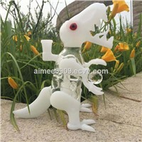 Cute Animal Dinosaur Glass Bongs Glass Water Pipes with Beautiful Per with Free Ship