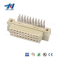3 Rows Ph2.54mm DIN41612 Euro Connectors Female Right Angle 30P, 32P, 42P, 48P, 64P, 66P, 96P, 120P Board To Board Conne