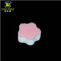 Kitchen Cleaning Sponge Melamine Foam with Scouring Pad