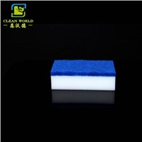 Dish Cleaning Sponge Melamine Foam with Scouring Pad