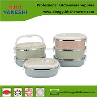 Multi-Layers Airtight Leakproof Insulated Thermal Square Stainless Steel Food Container
