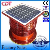 Aviation Warning Lighting for Broadcast Towers Telecommunications Buidling/ Low Intensity LED Solar Navigation Light Wit