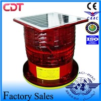 Red Color Electric Iron Tower Chimney Brige LED Type B Building Low Intensity Obstruction Lights Solar Powered