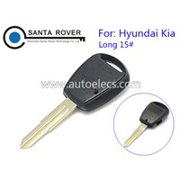 High Quality Hyundai Kia Remote Key Cover 1 Side Button Long 15# Blade