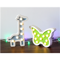 Colorful & Cute New Design LED Wooden Animal Night Lighting