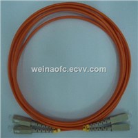 Fiber Optic Jumper Patchcord LC-ST Multimode OM1 OM2 Duplex with Colored Boots