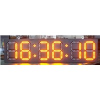 France Project of LED Digital Clock Time/Temp/Date Sign