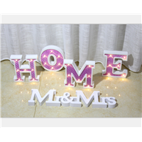 Wooden Customized Party &amp; Event Supplies Holiday Single LED Letter Light