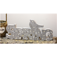 Wooden Customized Party & Event Supplies Spring & Bird LED Marquee Letter