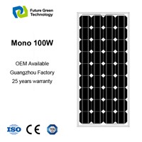 100W Mono PV Power Photovoltaic Solar Module Panel