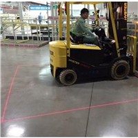Side-Mounted Red Zone Laser Forklift Safety Light