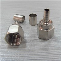 Right Angle F RF Coaxial Connector for Cable
