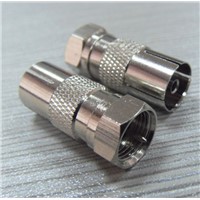 Straight F RF Coaxial Connector with Cable