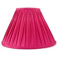 Real Red Silk Top Smock Pleat Lampshade