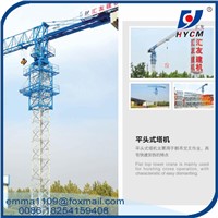10TONS QTZ125 Flattop Tower Crane Free Stand 60 Meters Boom Length 60 Meters