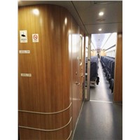 Light Weight Fire-Retardant Honeycomb Sandwich Panel as Door in Train
