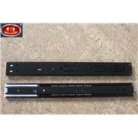 High Quality Black Plating Telescopic Drawer Channel for Furniture Hardware